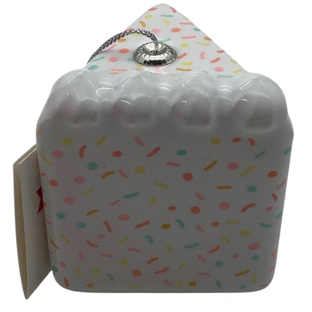 Hallmark Rainbow Slice of Cake Shatterproof Christmas Ornament (NWT) - Picture 11 of 14